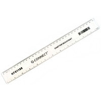 Plastic ruler (30cm, shatterproof) | Q-Connect KF01108 235050 - 1
