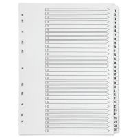 Plastic tabs 1-31 (31 white tabs) | A4, 11-hole | Q-Connect KF01357 500601
