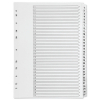Plastic tabs 1-31 (31 white tabs) | A4, 11-hole | Q-Connect KF01357