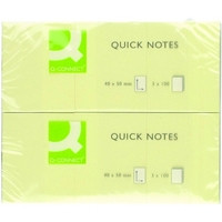 Sticky Notes 38 x 51mm | 100 sheets repositionable | Q-Connect KF10500 Quick Note | 12-pack 235027 - 1