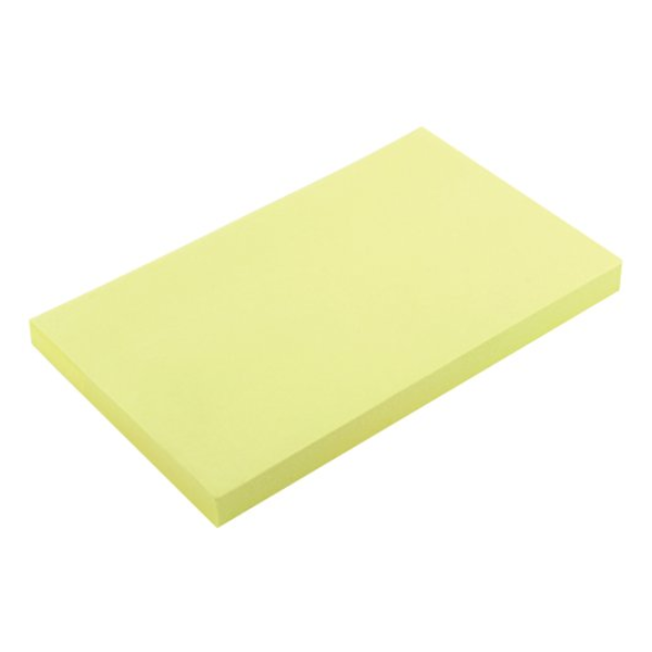 Sticky Notes 75 x 125mm | 100 sheets repositionable | Q-Connect Quick Note | 12-pack 405374 - 1