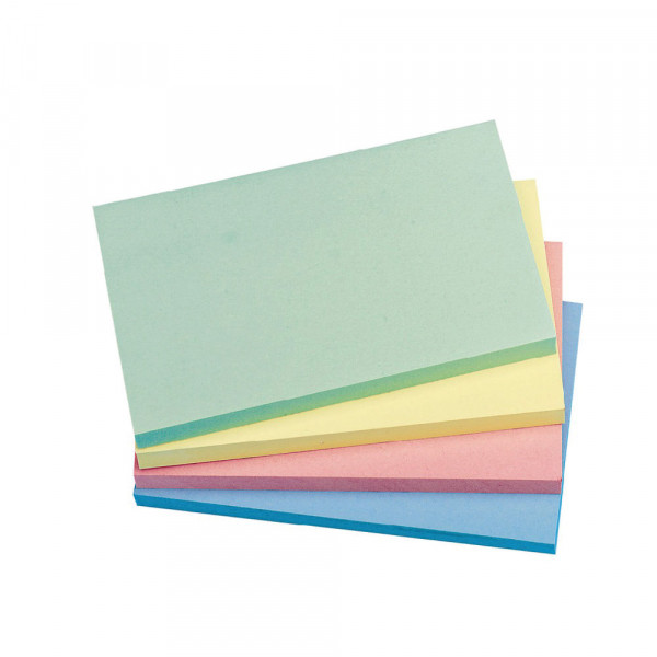 Sticky Notes 76 x 127mm | 100 sheets pastel | Q-Connect Quick Notes | 12-pack 238180 - 1