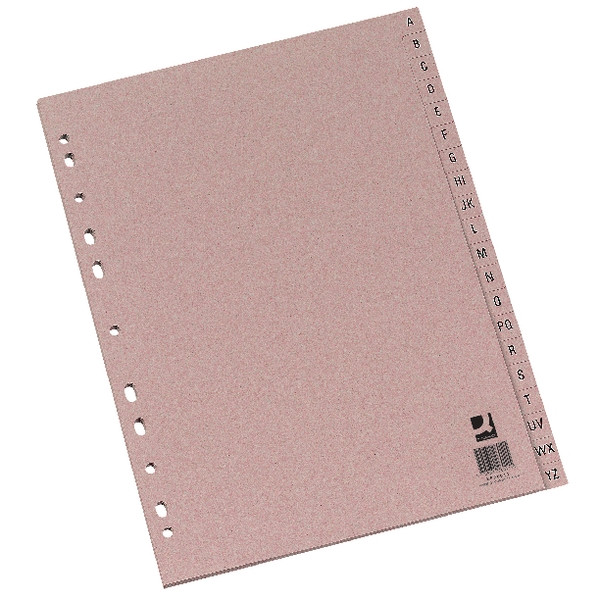 Q-Connect manila A4 A-Z cardboard tabs (11 holes) KF26011 246241 - 1