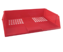 Q-Connect red landscape letter tray KF21691 246252 - 1