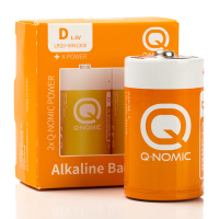 Q-Nomic Alkaline 1.5VD batteries (2-pack) D LR20 MN1300 MonoD AQN00017