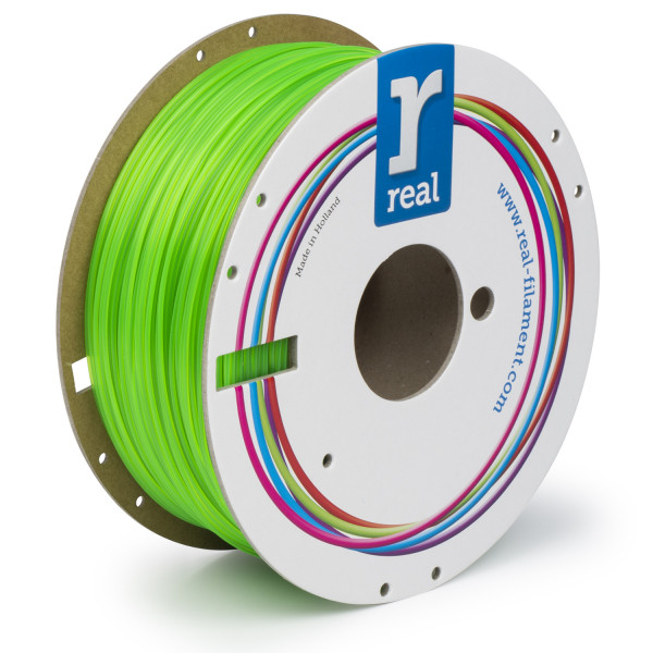 REAL fluorescent green PLA filament 1.75mm, 1kg  DFP02017 - 1