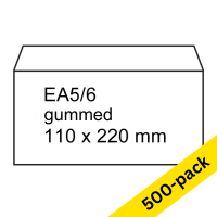 Raadhuis DL (EA5/6) white gummed service envelope, 110mm x 220mm (500-pack) 209002