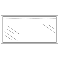 Raadhuis clear A5 self-adhesive packing list envelope, 25mm x 165mm (1000-pack) 310500 209196