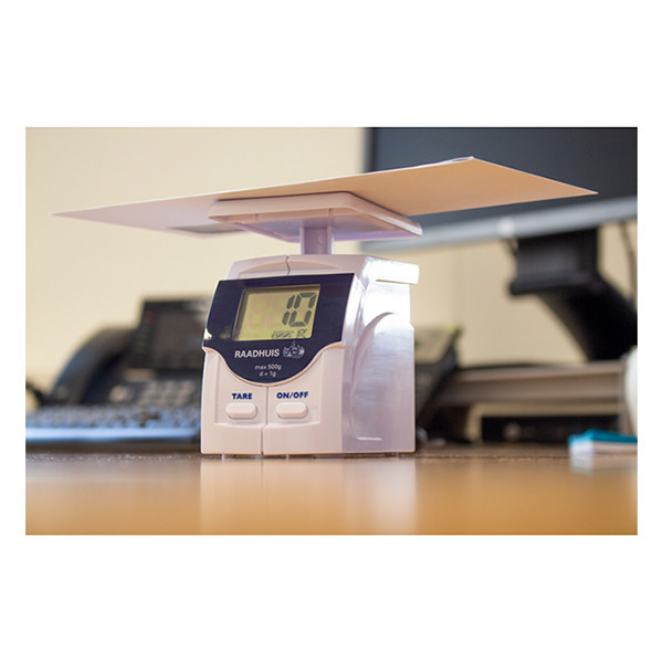 Raadhuis white letter scale (max. 0.5kg) 209369 - 2