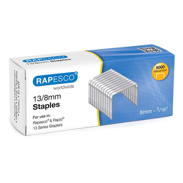 Rapesco 13/8 galvanised staples (5000-pack) S13080Z3 202092 - 1