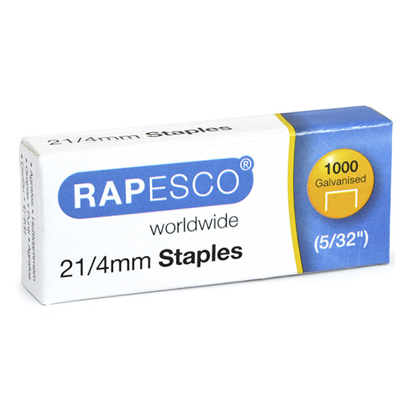 Rapesco 21/4 staples galvanised (1000-pack) 1455 226822 - 1