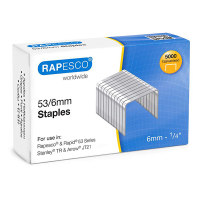 Rapesco 53/6 galvanised staples (5000-pack) 0749 202089
