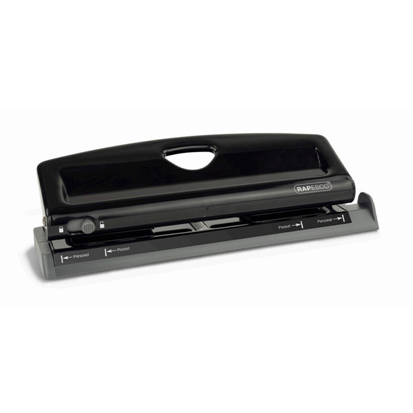 6-hole punch 5.5mm (9 sheets) | black | Rapesco 226839 - 1