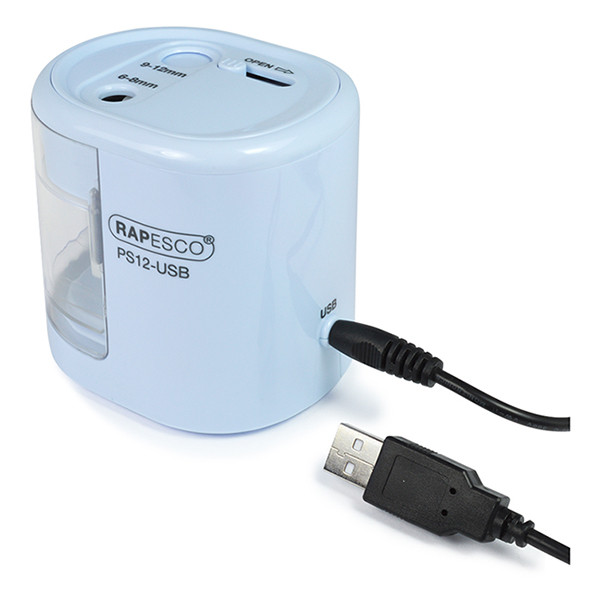 Electric pencil sharpener | Rapesco Powder Blue 202073 - 3