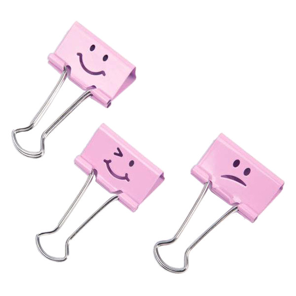 Rapesco Emoji candy pink paper clip, 19mm (20-pack) 1349 226804 - 1