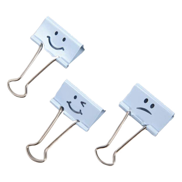 Rapesco Emoji powder blue paper clip, 32mm (20-pack) 226808 - 1