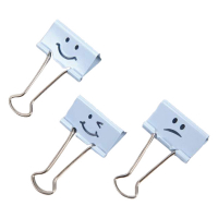 Rapesco Emoji powder blue paper clip, 32mm (20-pack) 226808