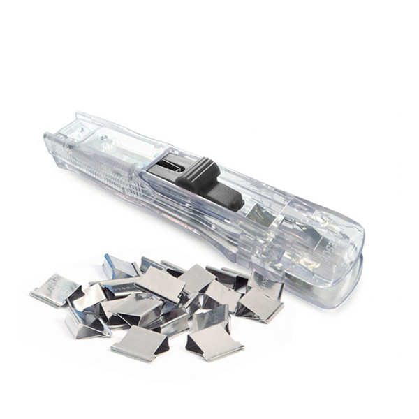 Foldback clip dispenser + foldback clips 10.7mm | silver | Rapesco Supaclip 40 | 25-pack 202084 - 2