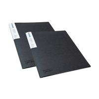 Rapesco Germ-Savvy antibacterial black A4 display folder, 20 inserts (2-pack) 1643 202062