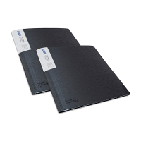 Rapesco Germ-Savvy antibacterial black A4 display folder, 40 inserts (2-pack) 1644 202063