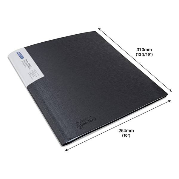 Rapesco Germ-Savvy antibacterial black A4 display folder, 40 inserts (2-pack) 1644 202063 - 4