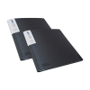 Rapesco Germ-Savvy antibacterial black A4 display folder, 40 inserts (2-pack)
