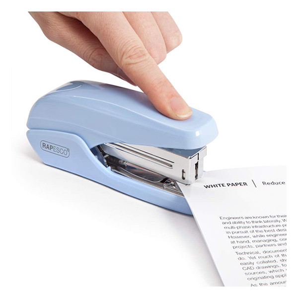 Less Effort Stapler | powder blue | Rapesco X5-25ps 202051 - 2