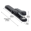 Long arm stapler | metal | Rapesco Marlin 226803 - 4