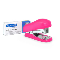 Stapler (12 sheets) | pink | Rapesco Bug mini + 1,000 staples 202074