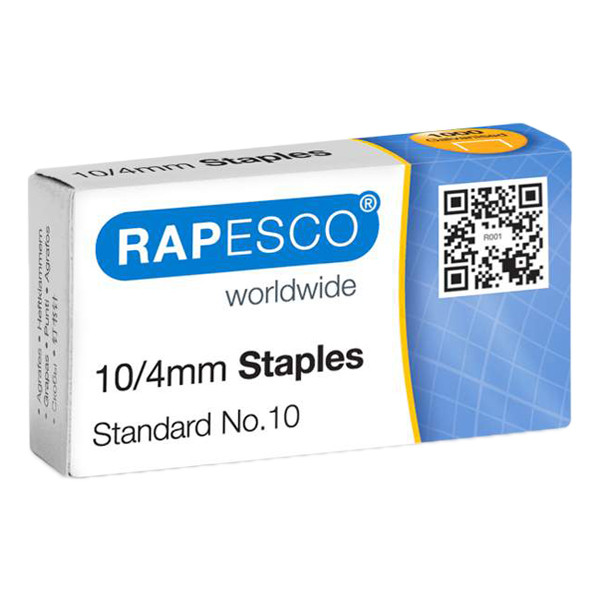 Staples 10/4 | galvanised | Rapesco | 1000 pack 226825 - 1
