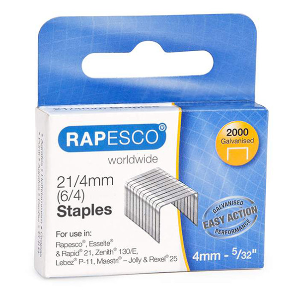 Staples 21/4 | galvanised | Rapesco | 2000-pack 202096 - 1
