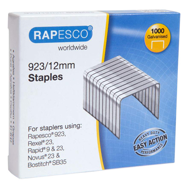 Staples 23/12 | galvanised | Rapesco | 1000-pack 226817 - 1