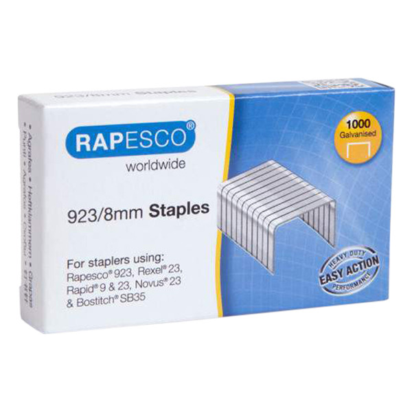 Staples 23/8 | galvanised | Rapesco | 1000 pack 226815 - 1