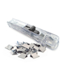 Rapesco Supaclip 40 transparent dispenser incl. 25 stainless streel paperclips RC4025SS 202084 - 2