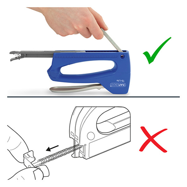 Rapesco T8-Lite blue tacker incl. 300-staples 0955 202076 - 4