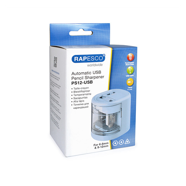 Rapesco powder blue electric pencil sharpener 1447 202073 - 5