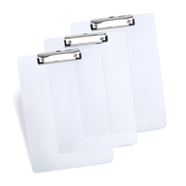 Rapesco transparent A4 portrait clipboard (3-pack) 221675 - 1