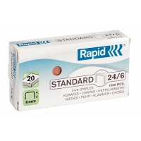 Rapid 24/6 copper-coated staples (1000-pack) 24855700 202002