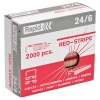 Rapid 24/6 strong red stripe staples (2000-pack)
