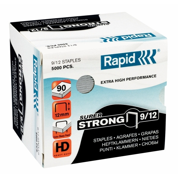 Rapid 9/12 super strong galvanised staples (5,000-pack) 24871400 202033 - 1