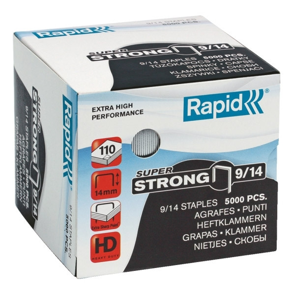 Rapid 9/14 super strong galvanised staples (5,000-pack) 24871500 202034 - 1