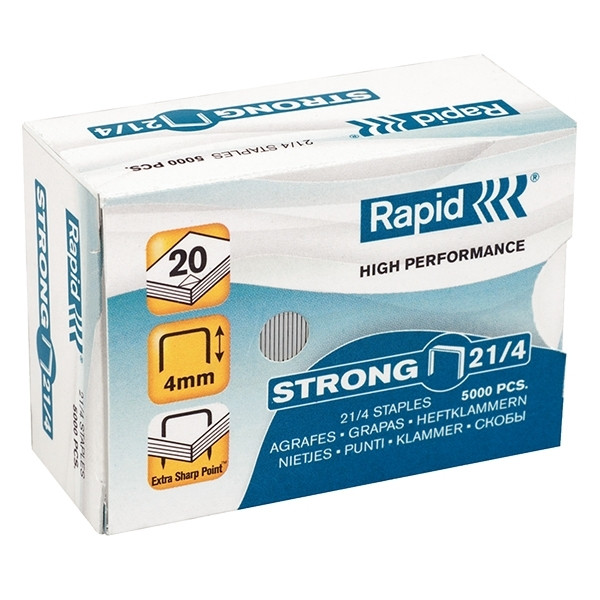 Staples 21/4 | strong galvanised | Rapesco | 5000 pack 202043 - 1