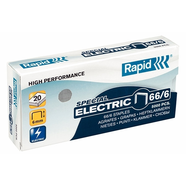 Rapid Strong 66/6 electric staples (5000-pack) 24867800 202031 - 1