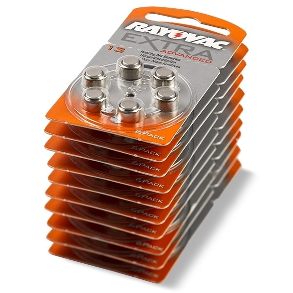 Rayovac Extra Advanced 13 orange hearing aid batteries (60-pack)  204805 - 1