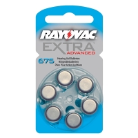 Rayovac Extra Advanced 675 blue hearing aid batteries (6-pack) PR44 204803