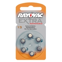 Rayovac hearing aid battery 13 additional advanced 6 pieces (orange) PR48 204801