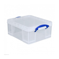 Really Useful Box transparent storage box, 21 litres UB21LC 200414