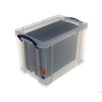 Transparent storage box including 10 hanging files | 19 litres | Really Useful 200412