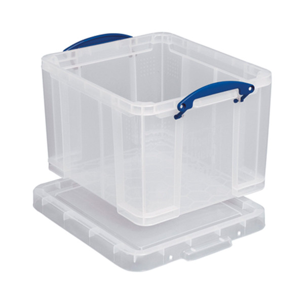 Really Useful transparent plastic storage box, 18 litres UB18LC 200411 - 1