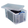 Really Useful transparent plastic storage box, 84 litres UB84LC 200424 - 2